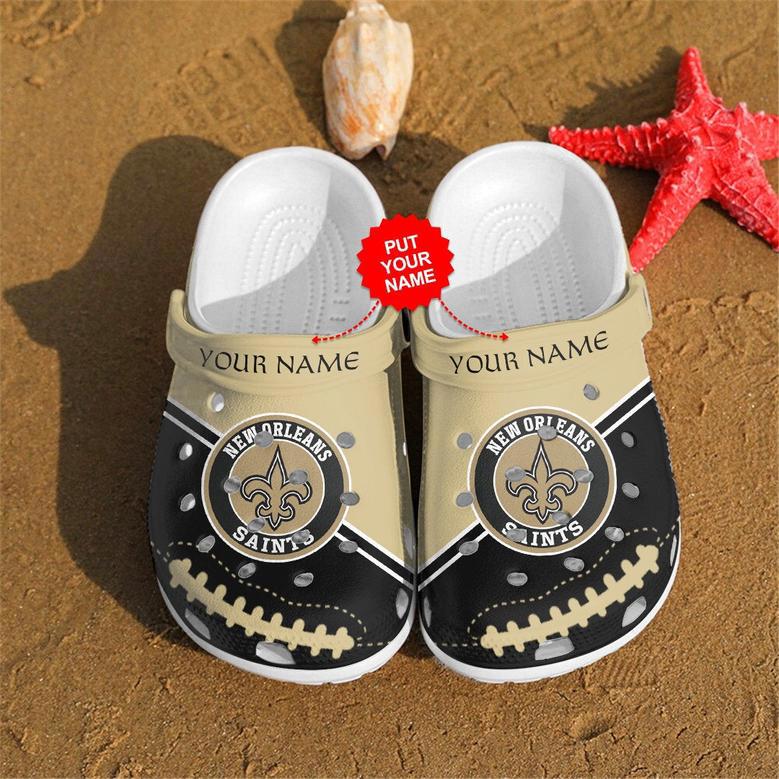 New Orleans Saints Personalized Custom For Nfl Fans Clog Shoes