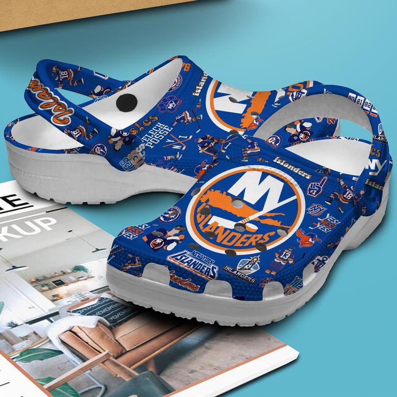 New York Islanders Hockey Nhl Sport Crocs Crocband Clogs For Men Women And Kids