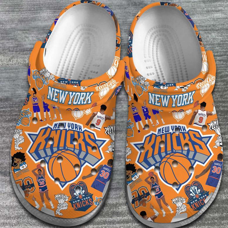 New York Knicks Nba Basketball Sport Crocs Crocband Clogs Shoes