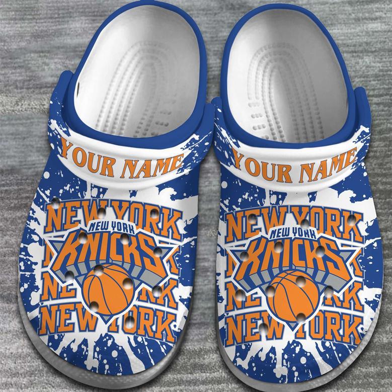 New York Knicks Nba Basketball Sport Crocs Crocband Clogs Shoes