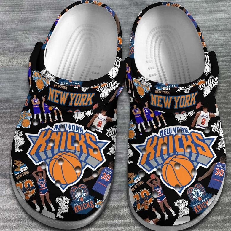 New York Knicks Nba Basketball Sport Crocs Crocband Clogs Shoes