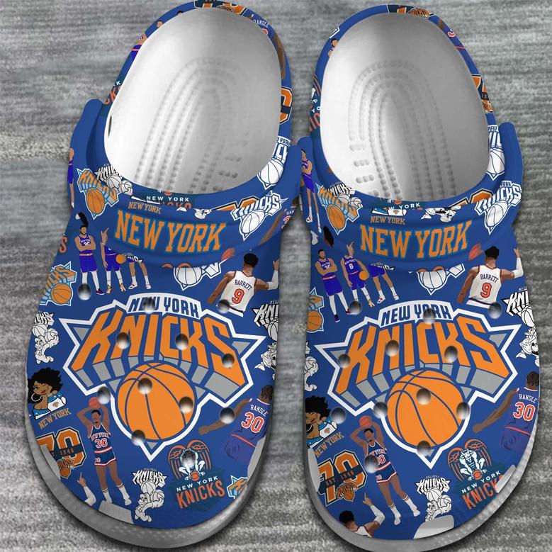 New York Knicks Nba Basketball Sport Crocs Crocband Clogs Shoes