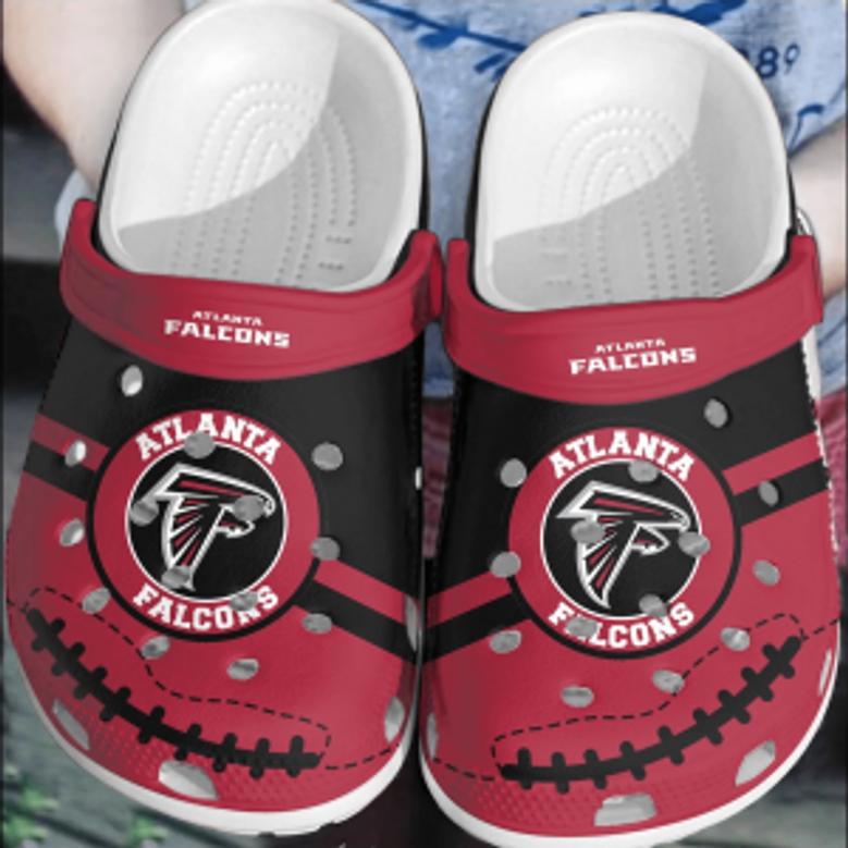 Nfl Atlanta Falcons Football Crocs Clogs Crocband Shoes Comfortable For Men Women