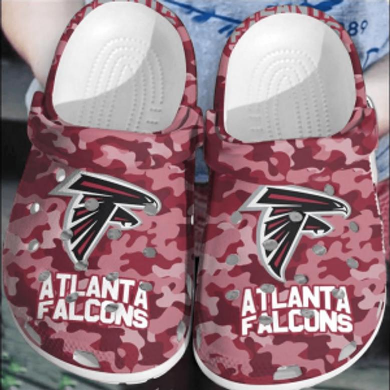 Nfl Atlanta Falcons Football Crocs Clogs Shoes Comfortable Crocband For Men Women