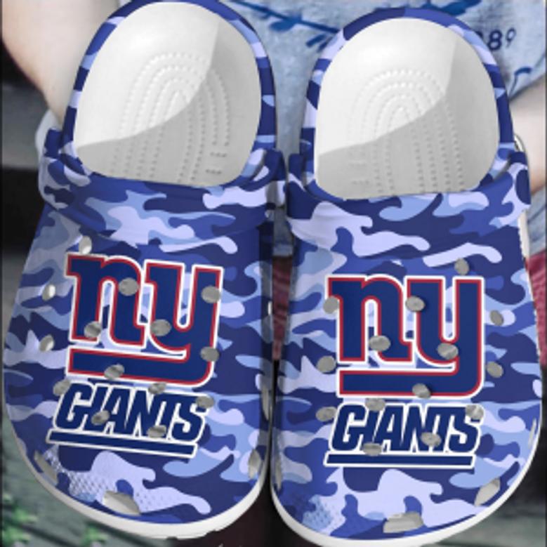 Nfl New York Giants Football Crocs Shoes Clogs Crocband Comfortable For Men Women