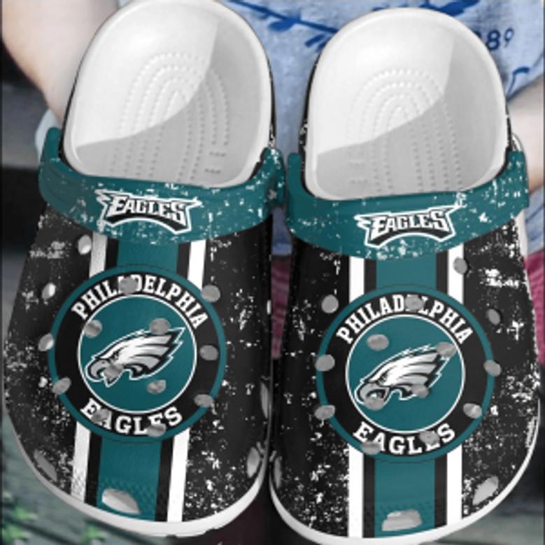 Nfl Philadelphia Eagles Football Crocband Crocs Shoes Clogs Comfortable For Men Women