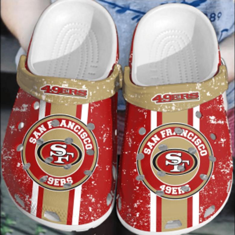 Nfl San Francisco 49Ers Crocscrocband Clogs Comfortable Shoes For Men Women