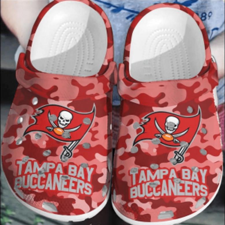 Nfl Tampa Bay Buccaneers Crocsclogs Comfortable Shoes Crocband For Men Women