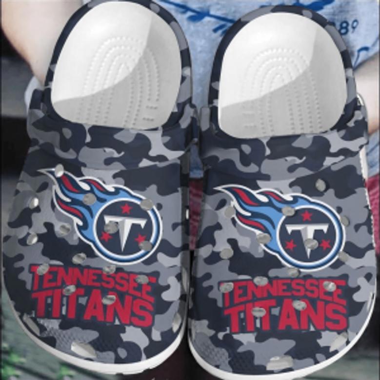 Nfl Tennessee Titans Crocsshoes Comfortable Clogs Crocband For Men Women