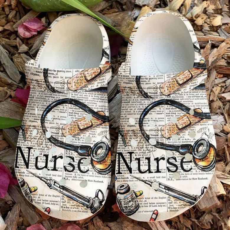 Nurse Vintage Style Classic Clogs Shoes