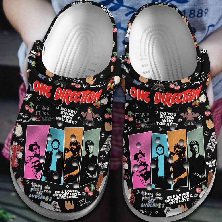 One Direction Band Music Crocs Crocband Clogs Shoes