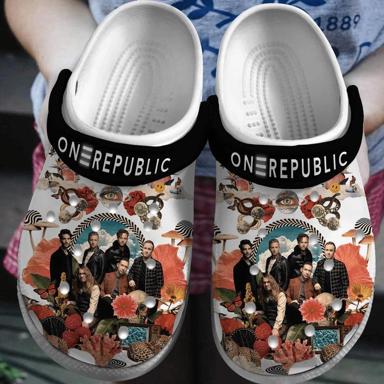 Onerepublic Music Crocs Crocband Clogs Shoes