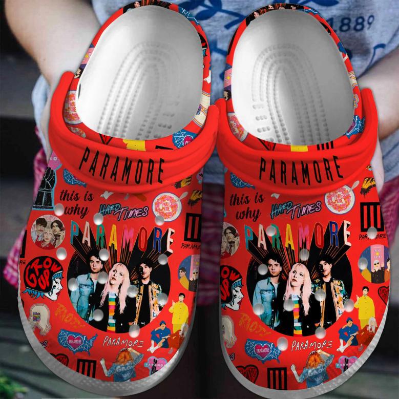 Paramore Music Band Crocs Crocband Clogs Shoes