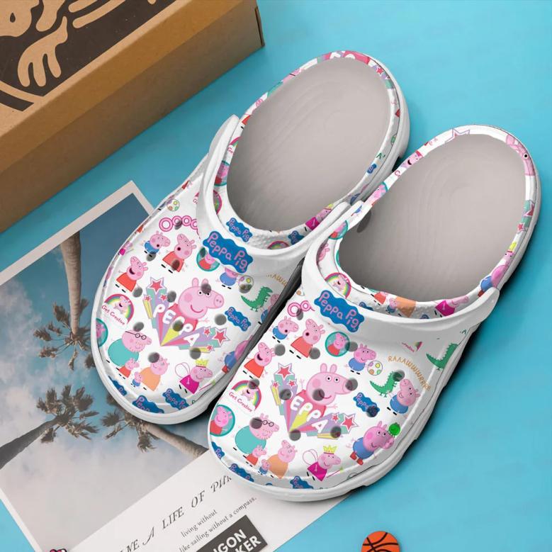 Peppa Pig Cartoon Crocs Crocband Clogs Shoes