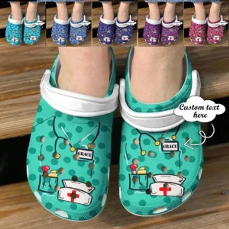 Personalised - Nurse Heart Love Doctor Clog Shoes Nd090 Crocs Crocband Clogs Shoes For Men Women