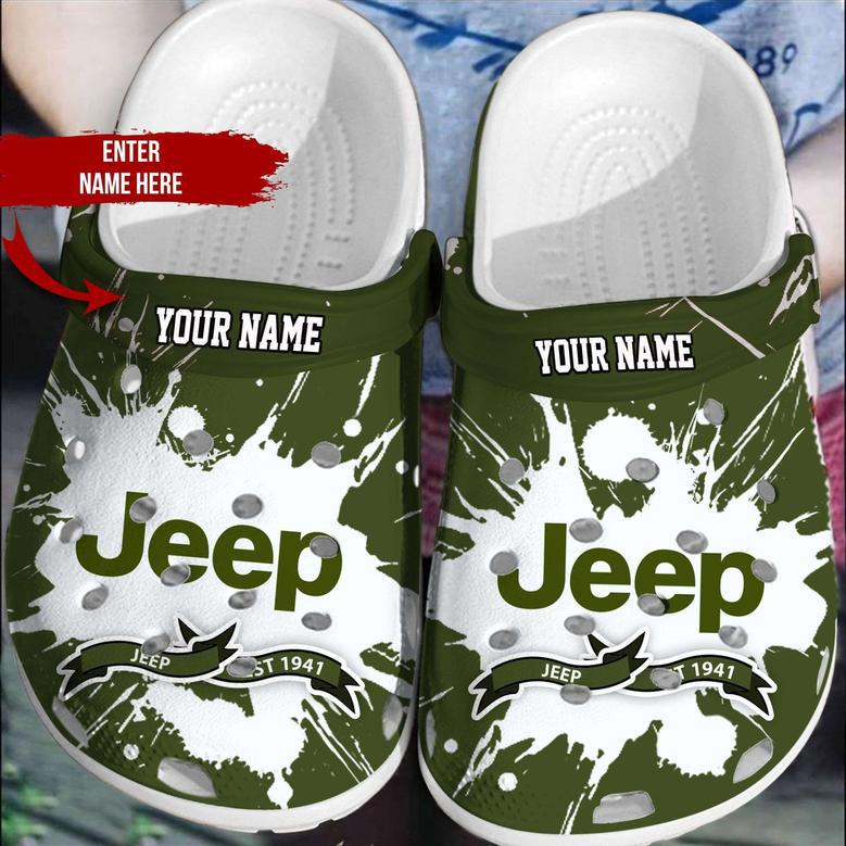 Personalized Name Jeep Lovers Crocband Clog Shoes For Jeep Lover