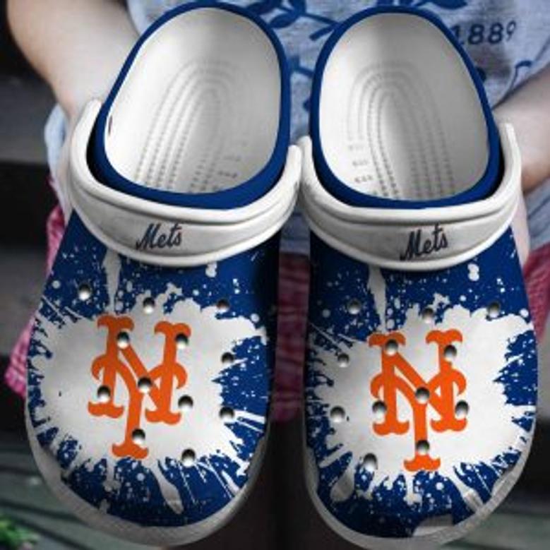 Personalized Ny Mets Baseball Team Crocs Clog Custom Name Shoes 2