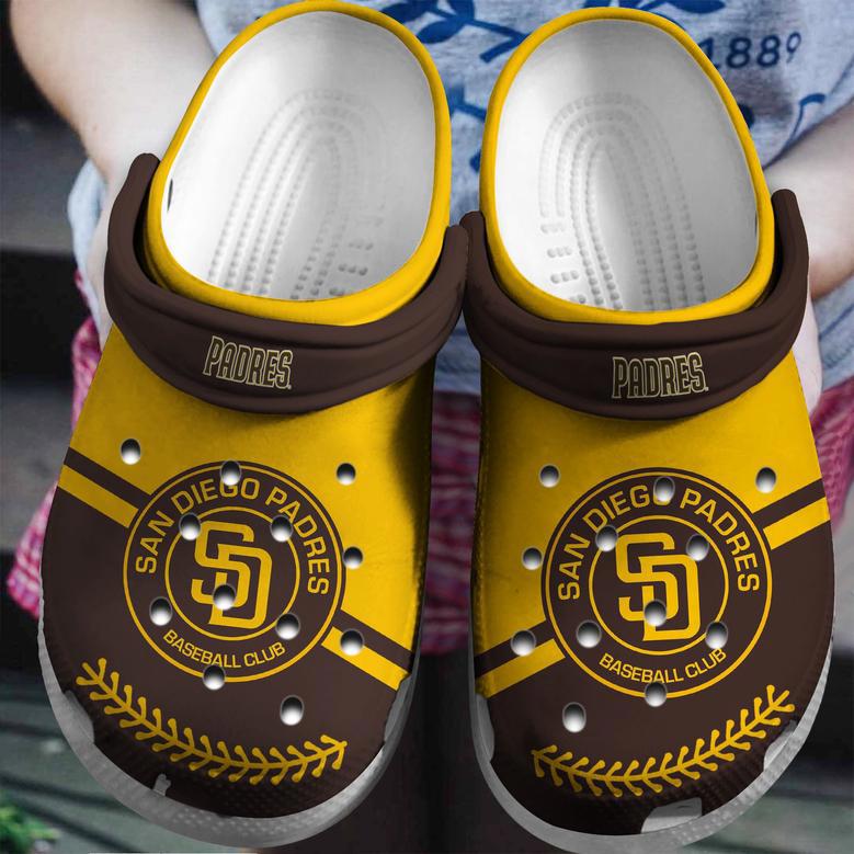 Personalized Padres Baseball Team Crocs Clog Custom Name Shoes