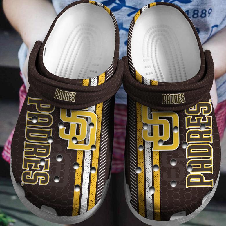 Personalized Padres Baseball Team Crocs Clog Custom Name Shoes