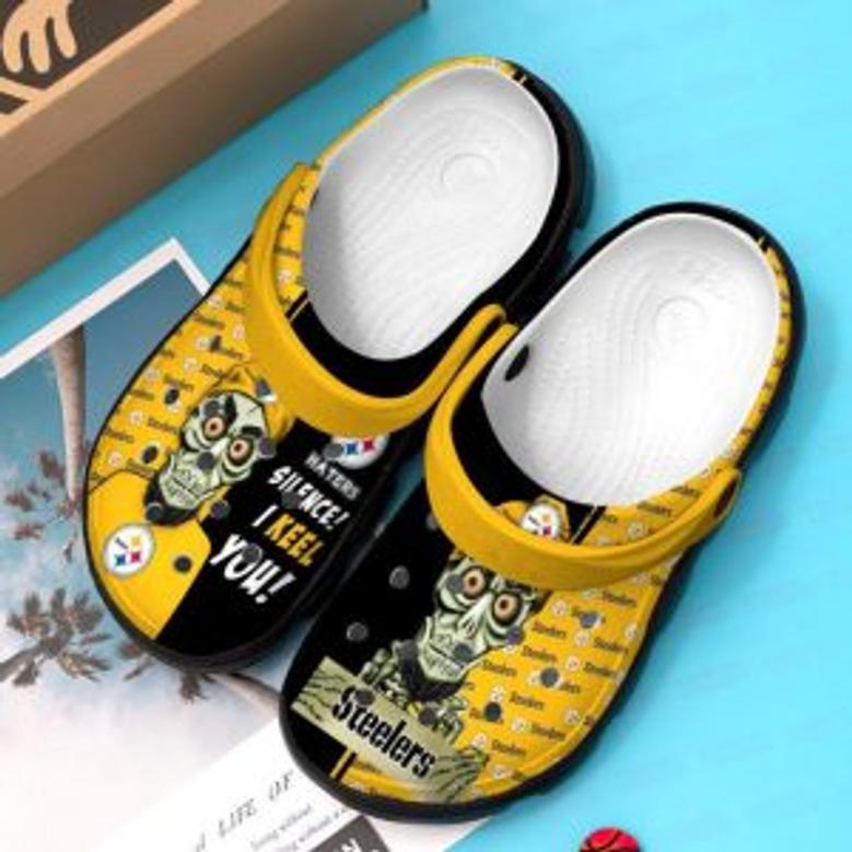 Personalized Pitsteelers Football Team Crocs Clog Custom Name Shoes