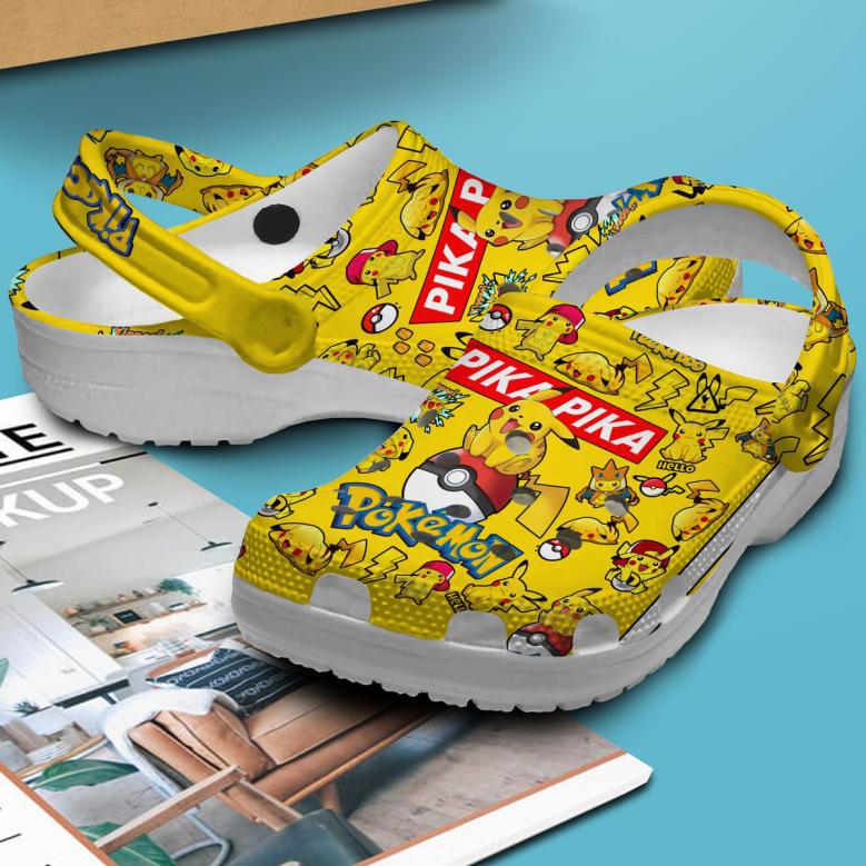 Pikachu Pokemon Anime Cartoon Crocs Crocband Clogs Shoes