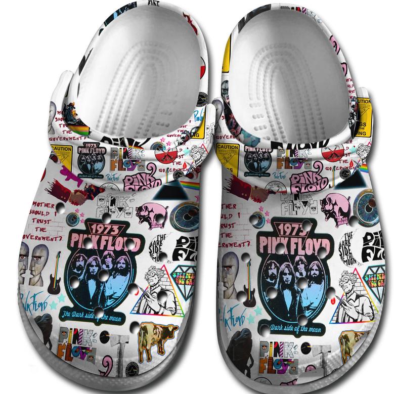 Pink Floyd Music Band Crocs Crocband Clogs Shoes