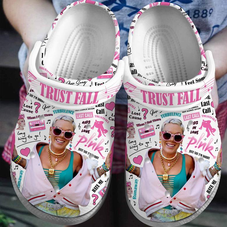 Pink Singer Music Crocs Crocband Clogs Shoes