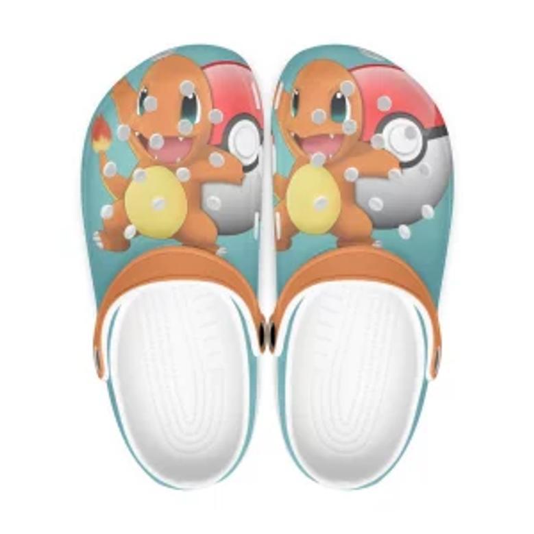 Pokemon Charmander Cartoon Crocs Crocband Shoes Clogs Custom Name For Men Women And Kids