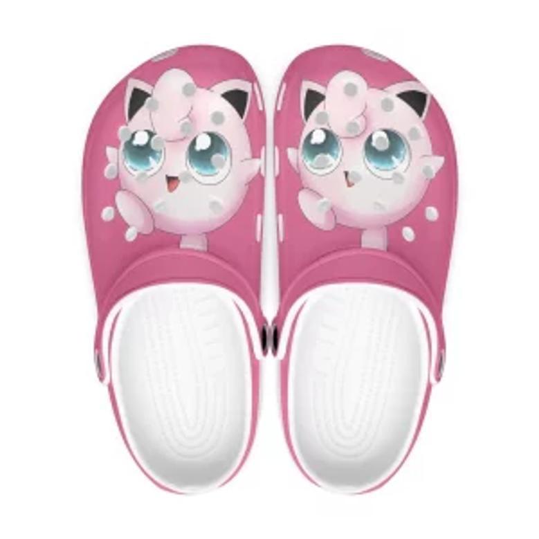 Pokemon Jigglypuff Cartoon Crocs Crocband Shoes Clogs Custom Name For Men Women And Kids