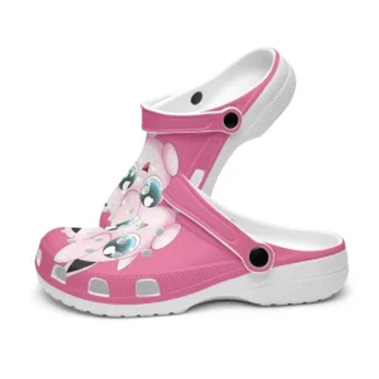 Pokemon Jigglypuff Cartoon Crocs Crocband Shoes Clogs Custom Name For Men Women And Kids