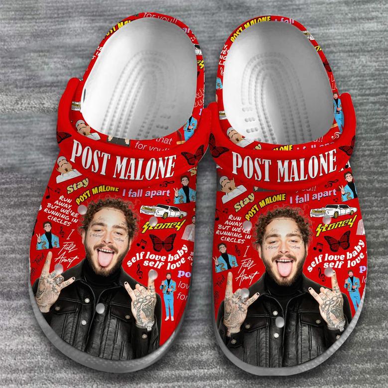 Post Malone Rapper Music Crocs Crocband Clogs Shoes