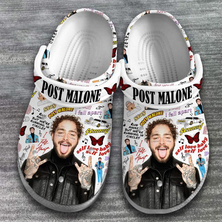 Post Malone Rapper Music Crocs Crocband Clogs Shoes