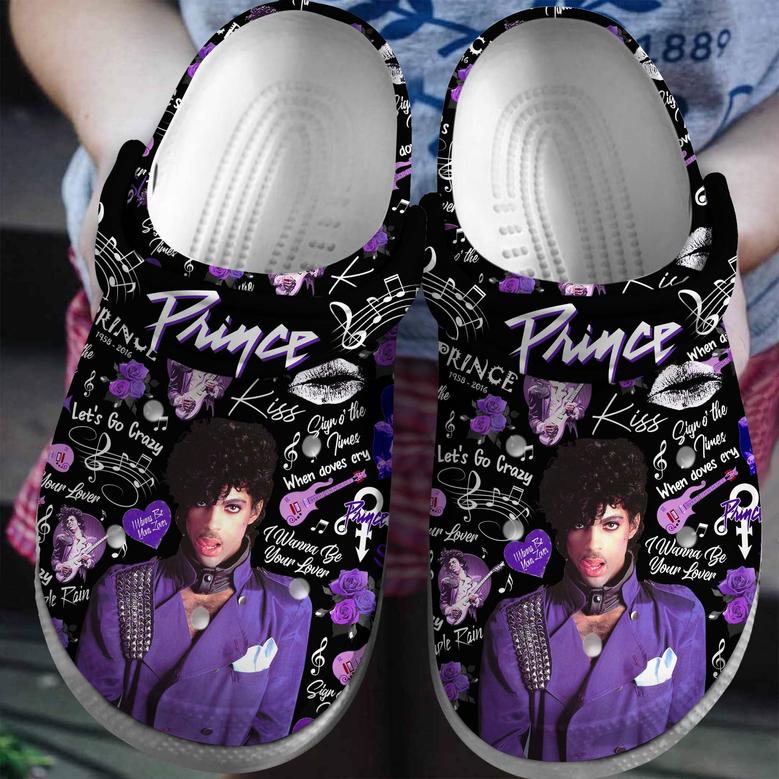 Prince Singer Music Crocs Crocband Clogs Shoes