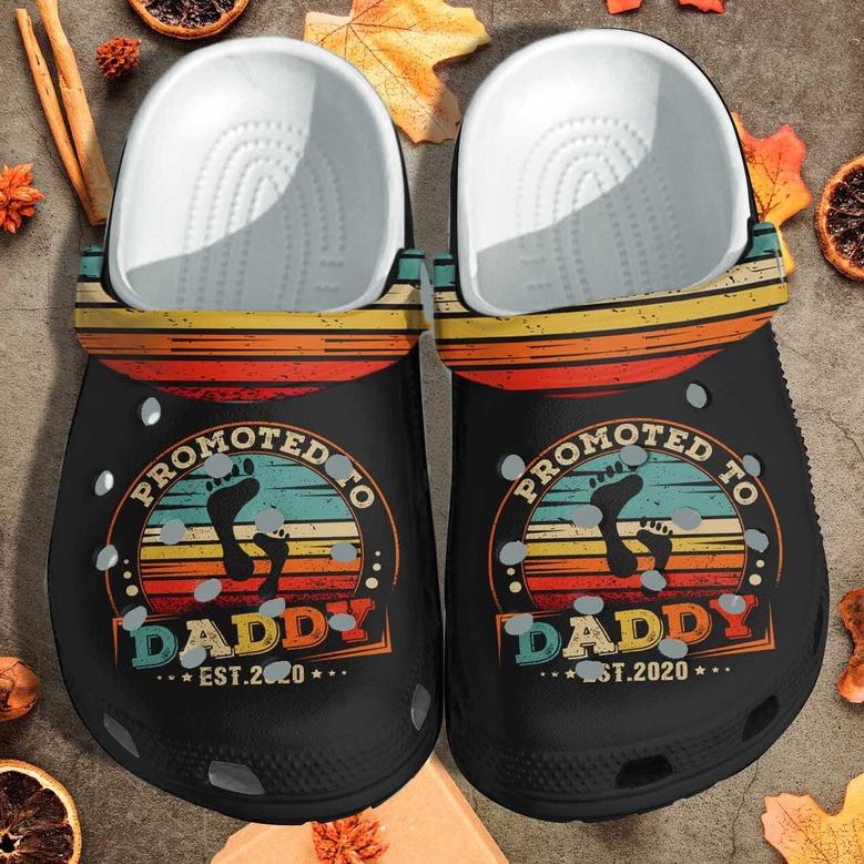 Promoted To Daddy 2022 Shoes Clogs For Men- The First Father Day Outdoor Shoe Gifts For Husband