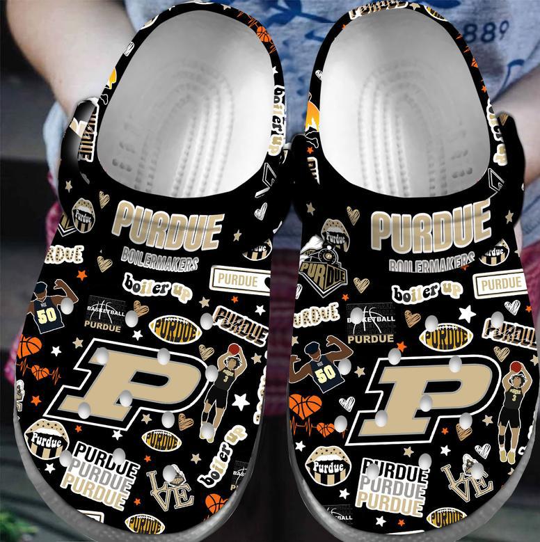 Purdue Boilermakers Ncaa Sport Crocs Crocband Clogs Shoes For Men Women And Kids