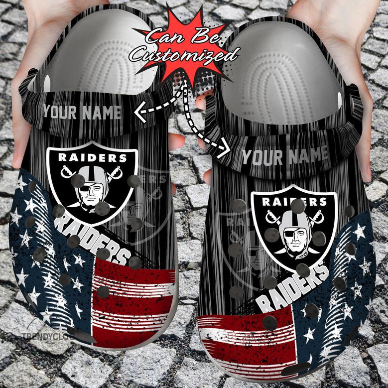 Raiders Clog Shoes Custom Name