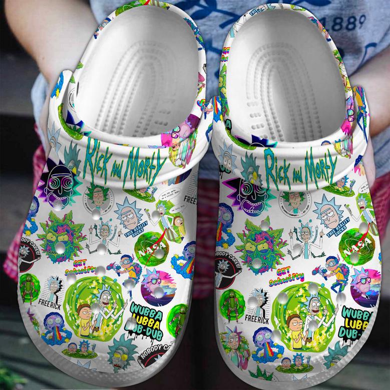 Rick And Morty Cartoon Crocs Crocband Clogs Shoes