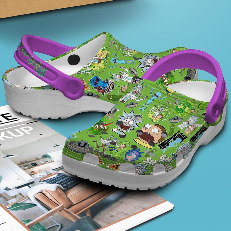 Rick And Morty Cartoon Crocs Crocband Clogs Shoes