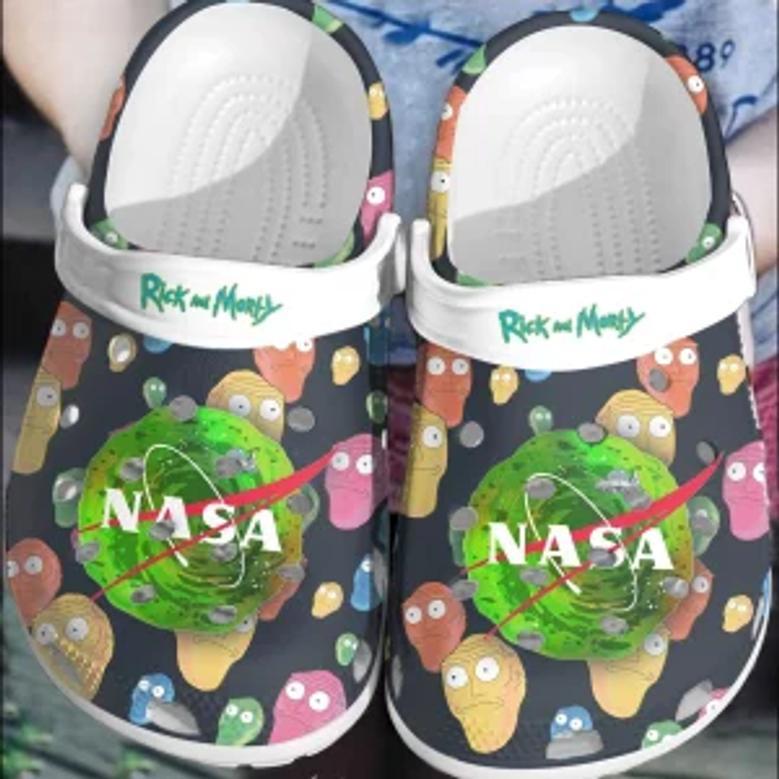 Rick And Morty Comic Crocs Clogs Comfortable Crocband Shoes For Men Women