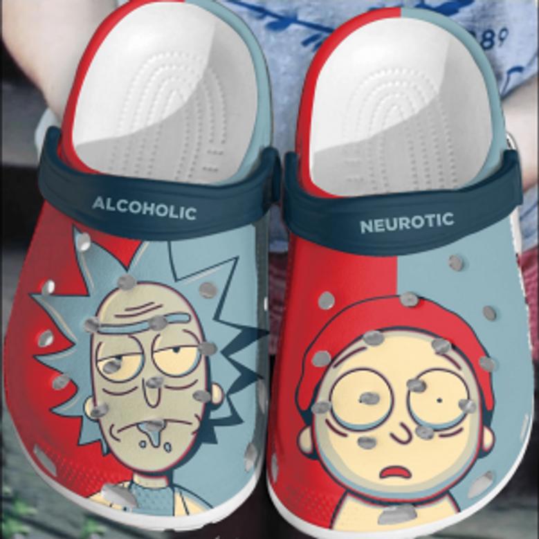 Rick And Morty Comic Crocs Clogs Comfortable Shoes Crocband For Men Women