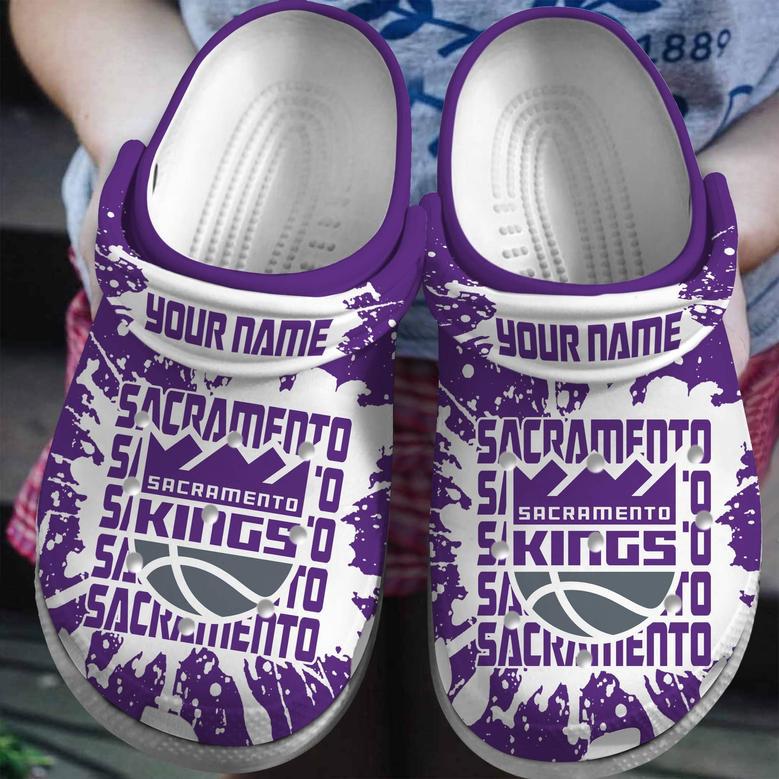 Sacramento Kings Nba Basketball Sport Crocs Crocband Clogs Shoes