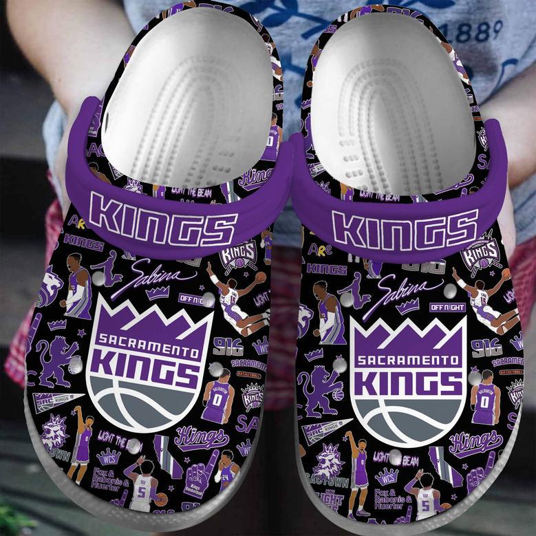 Sacramento Kings Nba Basketball Sport Crocs Crocband Clogs Shoes