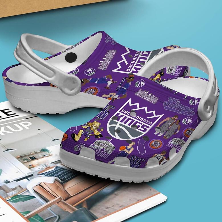 Sacramento Kings Nba Basketball Sport Crocs Crocband Clogs Shoes