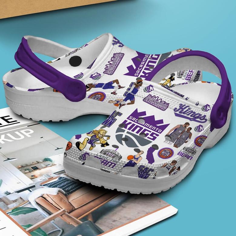 Sacramento Kings Nba Basketball Sport Crocs Crocband Clogs Shoes