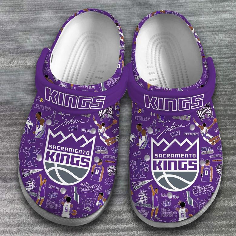 Sacramento Kings Nba Basketball Sport Crocs Crocband Clogs Shoes