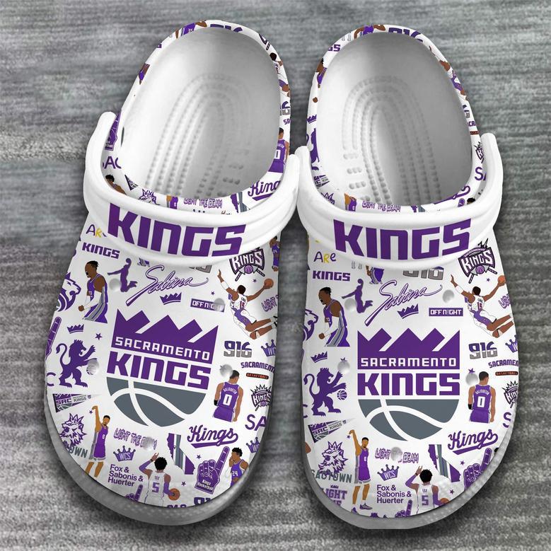 Sacramento Kings Nba Basketball Sport Crocs Crocband Clogs Shoes