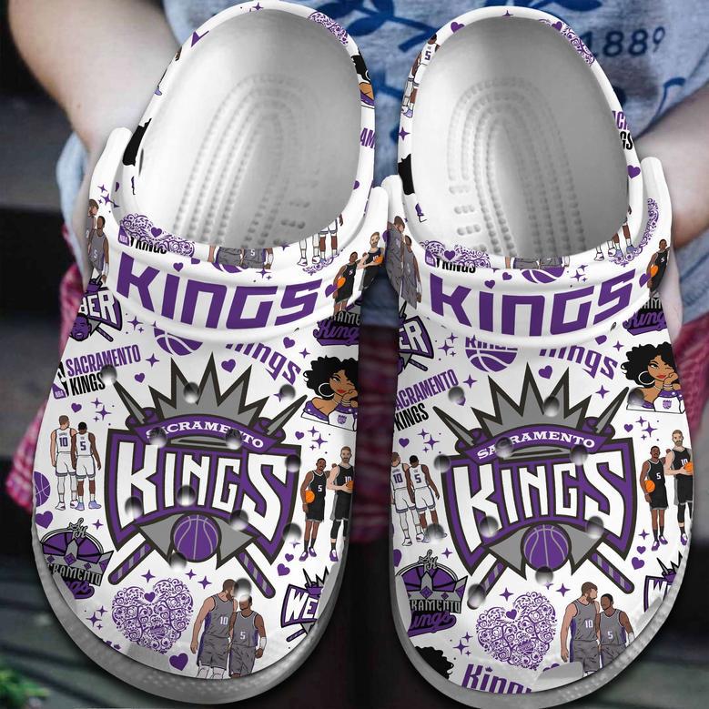 Sacramento Kings Nba Basketball Sport Crocs Crocband Clogs Shoes