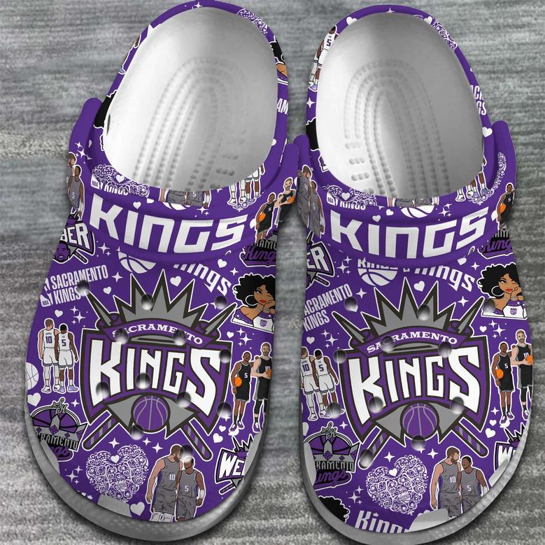 Sacramento Kings Nba Basketball Sport Crocs Crocband Clogs Shoes