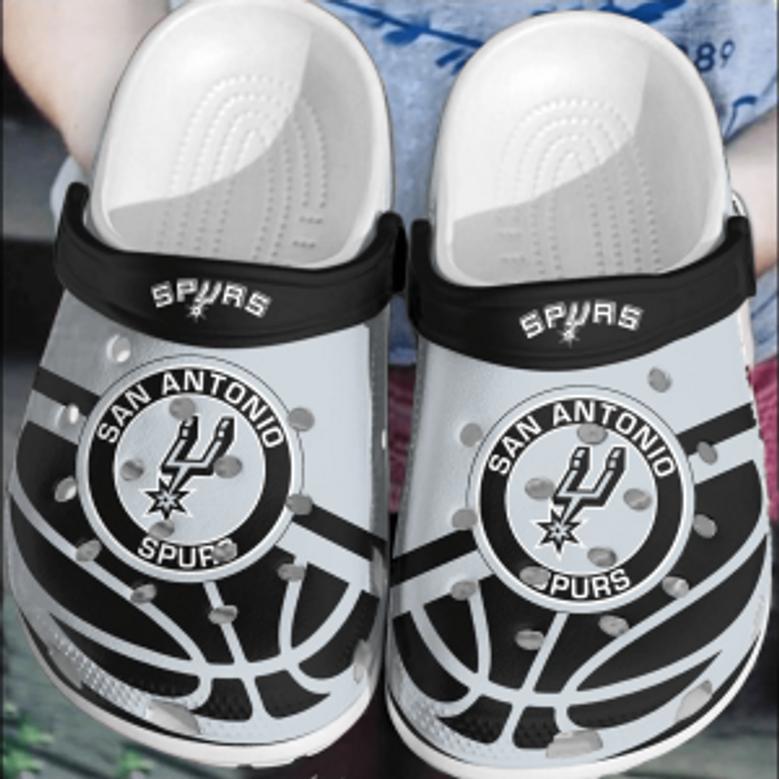 San Antonio Spurs Basketball Crocband Comfortable Clogs Crocs Shoes For Men Women