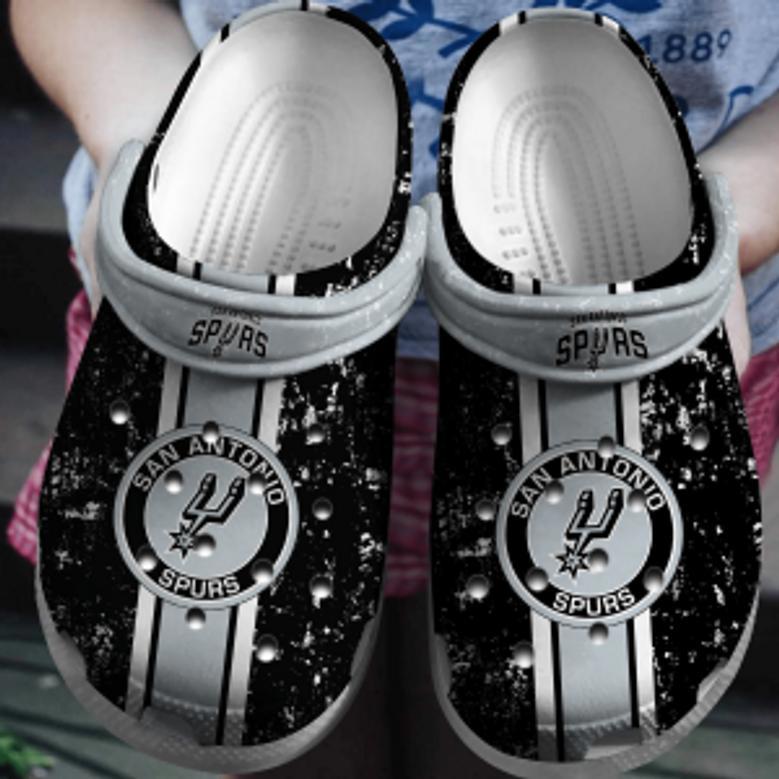 San Antonio Spurs Basketball Crocband Comfortable Clogs Shoes Crocs For Men Women